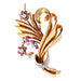 Broche Broche à Enroulements & Fleurettes Rubis Diamants 58 Facettes DV0032-37