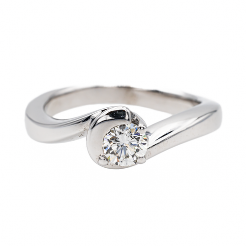 Bague 52 Bague Solitaire Or blanc Diamant 58 Facettes 3319594CN