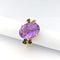 Bague 52.5 Bague en or jaune 18 carats avec améthyste et tsavorites 58 Facettes 33247