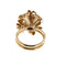 Bague 57 Bague bouquet en or rose 18 kt et rubis 58 Facettes 33247