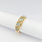 Bague 60 Bague en or jaune 18 carats et aigues-marines taille marquise 58 Facettes 33287