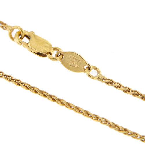 Collier Gabriella Rivalta - Collier en or jaune 18 ct avec rose émaillée 58 Facettes 33328
