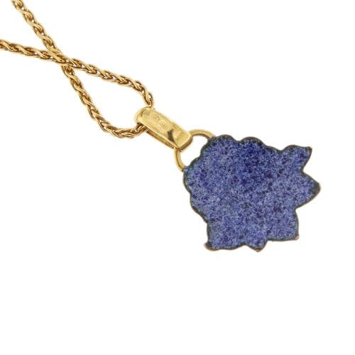 Collier Gabriella Rivalta - Collier en or jaune 18 ct avec rose émaillée 58 Facettes 33328