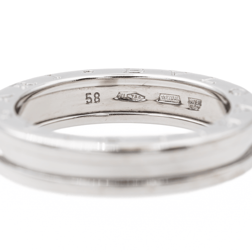 Bague 58 Bulgari Bague B.Zéro1 Or blanc 58 Facettes 3334340CN