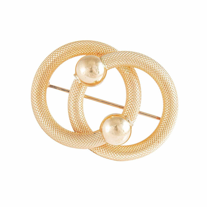 Bracelet Broche Cercles Enlacés, Or Jaune 58 Facettes DV0032-42