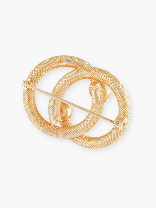 Bracelet Broche Cercles Enlacés, Or Jaune 58 Facettes DV0032-42