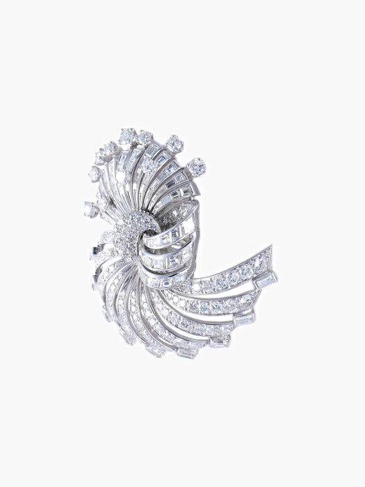 Broche Broche Coquille Diamants Or & Platine 58 Facettes DV0032-33