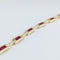 Bracelet Bracelet en or jaune 18 carats avec rubis et diamants 58 Facettes 33380