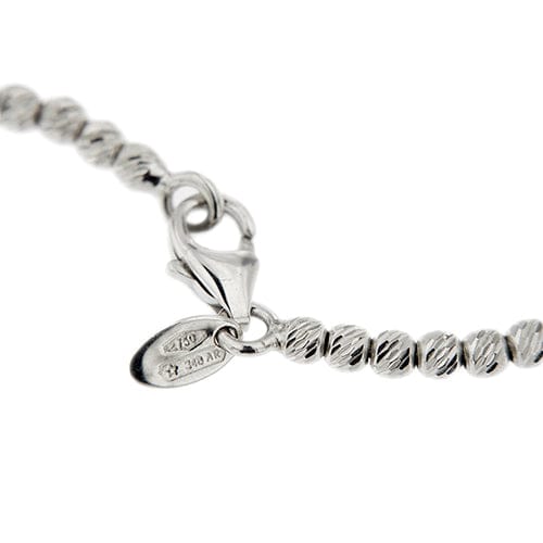 Bracelet Bracelet à billes en or blanc 18 ct 58 Facettes 33399