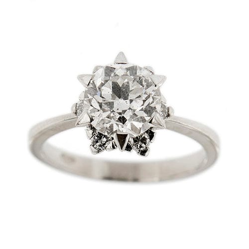 Bague 50 Bague solitaire - Platine 950 avec diamants 1,78 ct 58 Facettes 33443