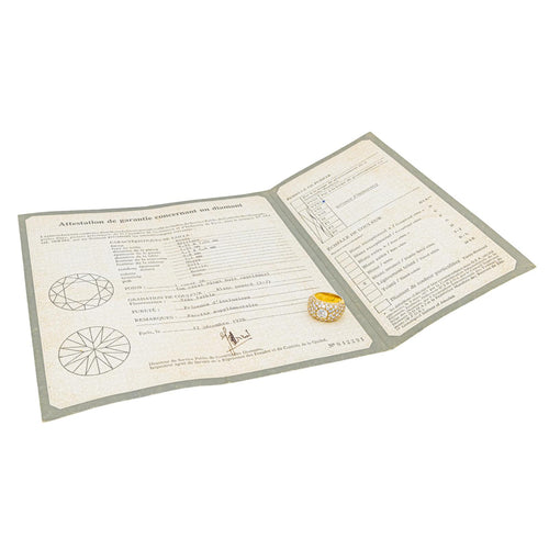 Bague 52 Bague cocktail en or jaune 18 carats et diamants 58 Facettes 3349320CN