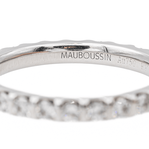 Bague 58 Mauboussin - Alliance américaine en or blanc 18 carats et diamants 58 Facettes 3349636CN