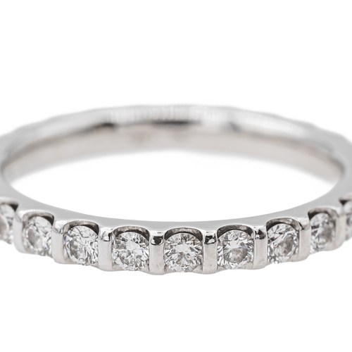 Bague 58 Mauboussin - Alliance américaine en or blanc 18 carats et diamants 58 Facettes 3349636CN