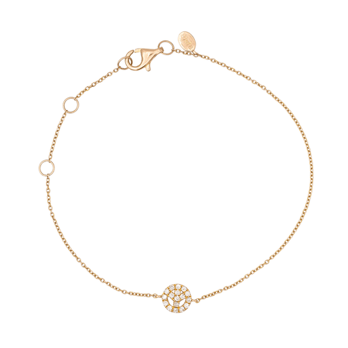 Bracelet Djula Bracelet Peace & Love  Or rose Diamant 58 Facettes 3350484CN