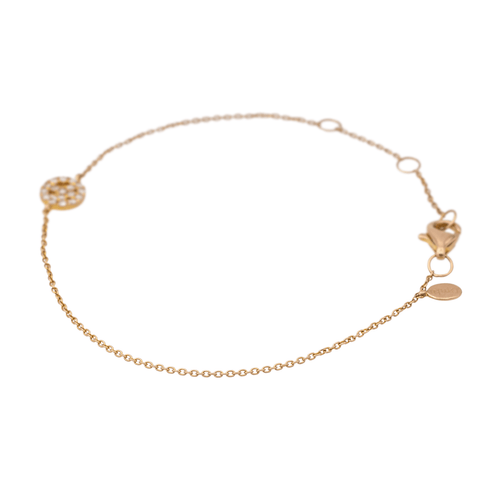 Bracelet Djula Bracelet Peace & Love  Or rose Diamant 58 Facettes 3350484CN
