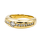 Bague 57 Bague en or jaune 18 carats sertie de 17 diamants 58 Facettes 3350980CN