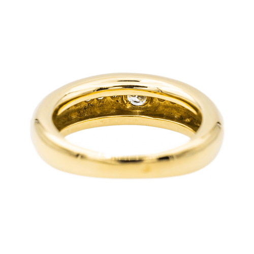 Bague 57 Bague en or jaune 18 carats sertie de 17 diamants 58 Facettes 3350980CN