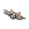 Pendentif Pendentif Fleur Or jaune, Argent Diamant 58 Facettes 3351140CN