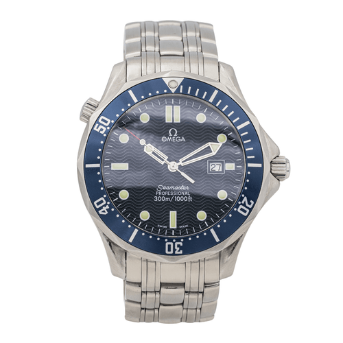 Montre Omega Seamaster - Montre Diver en acier, cadran bleu 41 mm 58 Facettes 3352058RV