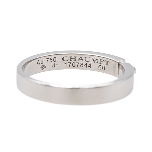 Bague 60 Chaumet Liens évidence - Bague alliance en or blanc 58 Facettes 3356731CN
