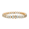 Bracelet Bracelet Or rose Aigue marine, Diamant 58 Facettes 3357370CN
