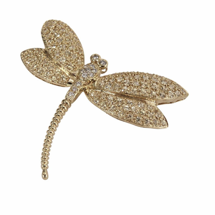 Broche Broche Pendentif Libellule, Or Jaune & Diamants 58 Facettes DV0032-27