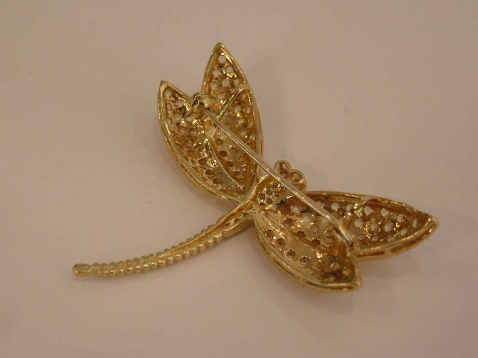 Broche Broche Pendentif Libellule, Or Jaune & Diamants 58 Facettes DV0032-27