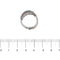 Bague Bague Riviera ondulée en or blanc 18 ct avec diamants, rubis, saphirs et émeraudes 58 Facettes 33645
