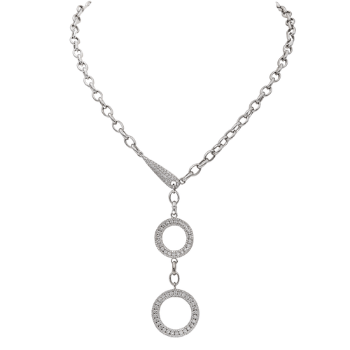 Collier Collier Or blanc Diamant 58 Facettes 3367681CN