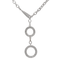 Collier Collier en or blanc 18 carats serti de diamants 58 Facettes 3367681CN