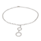 Collier Collier en or blanc 18 carats serti de diamants 58 Facettes 3367681CN