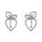 Boucles d'oreilles Boucles d’oreilles feuille en or blanc 18 carats et diamants 58 Facettes 3367695CN