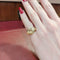 Bague 50 Bague cœur en or jaune 18 carats et citrine 58 Facettes 33706