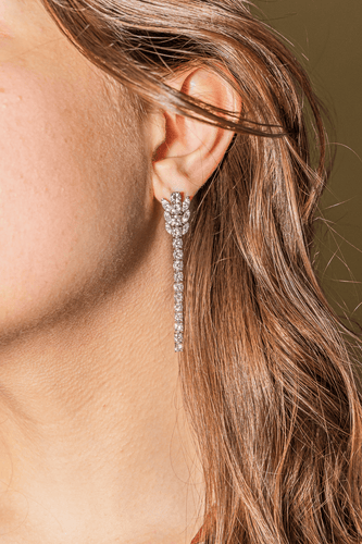 Boucles d'oreilles Boucles d'oreilles Pendantes Or blanc Diamant 58 Facettes 3376674CN