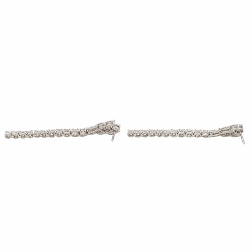 Boucles d'oreilles Boucles d'oreilles Pendantes Or blanc Diamant 58 Facettes 3376674CN