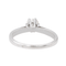 Bague 52 Bague solitaire en or blanc 18 carats avec diamant 58 Facettes 3376676CN