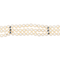 Bracelet Bracelet trois rangs de perles de culture en or blanc 18 carats, saphirs 58 Facettes 3376723CN