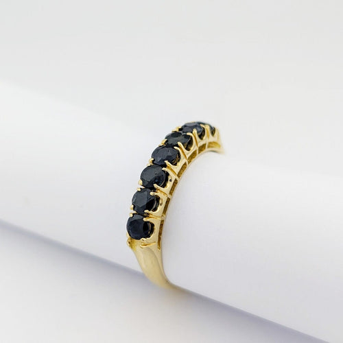 Bague 59 Bague demi-tour en or jaune 18 carats et saphirs 58 Facettes 33773