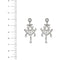 Boucles d'oreilles Boucles d’oreilles pendantes chandelier en or blanc 18 kt et diamants 58 Facettes 33777O