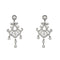 Boucles d'oreilles Boucles d’oreilles pendantes chandelier en or blanc 18 kt et diamants 58 Facettes 33777O