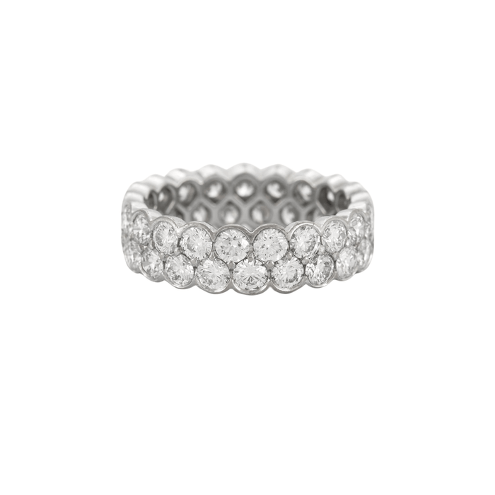 Bague 49 CARTIER - Alliance Broderie 58 Facettes DV0379-1