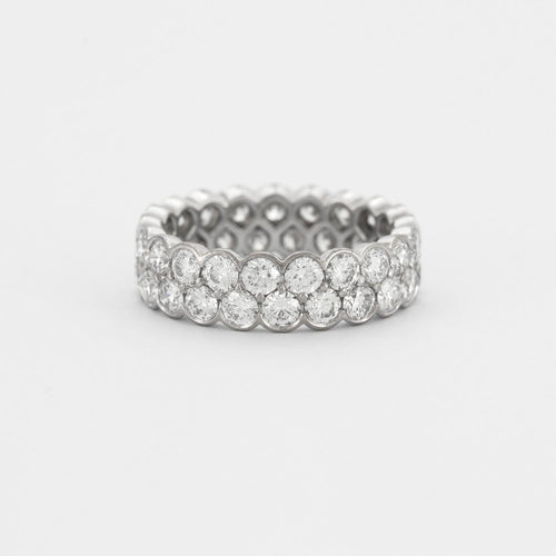 Bague 49 CARTIER - Alliance Broderie 58 Facettes DV0379-1