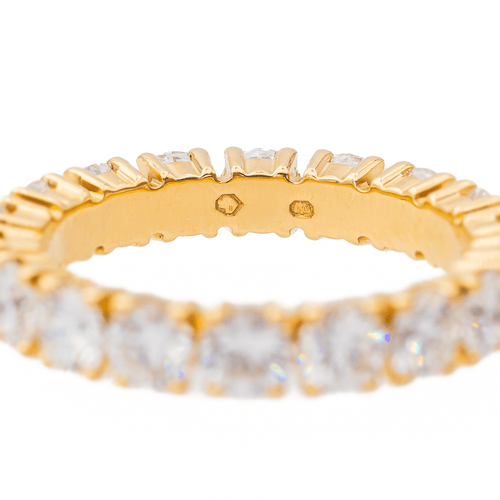 Bague 52 Bague Alliance américaine Or jaune Diamant 58 Facettes 3384911CN