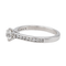 Bague 51 Bague solitaire en or blanc 18 carats avec diamants 58 Facettes 3384912CN