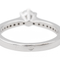 Bague 51 Bague solitaire en or blanc 18 carats avec diamants 58 Facettes 3384912CN
