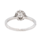 Bague 51 Bague solitaire en or blanc 18 carats avec diamant taille ancienne 58 Facettes 3387647CN
