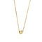 Collier Collier - Motif ovale en or jaune 18 ct et diamants 0,20 ct 58 Facettes 33882