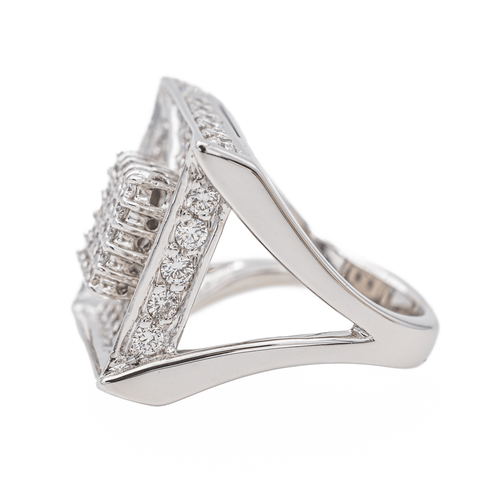 Bague 51.5 Bague Or blanc Diamant 58 Facettes 3389097CN