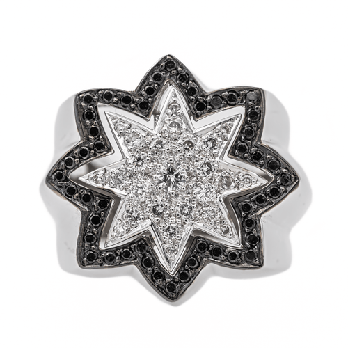 Bague 54 Bague Etoile Or blanc Diamant 58 Facettes 3389098CN