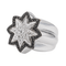 Bague 54 Bague étoile en or blanc 18 carats avec diamants 58 Facettes 3389098CN
